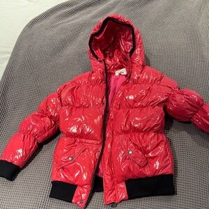 Appaman Glossy Red Jacket with Black Accents